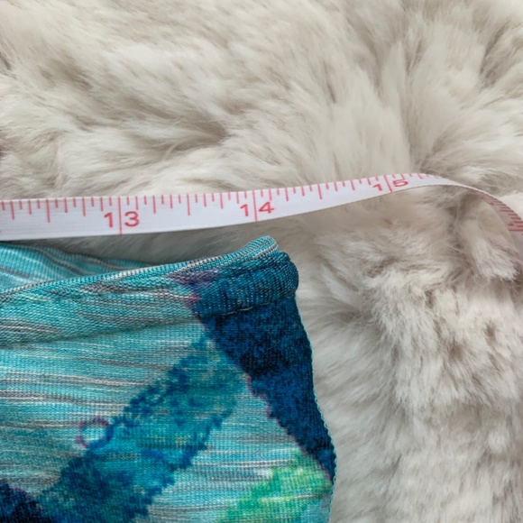 90 Degree by Reflex Reversible Blue Capri Work Out Leggings - Picture 11 of 11